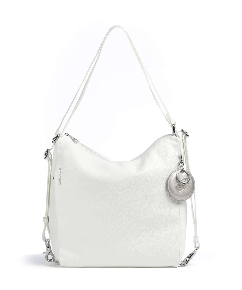 Mandarina Duck Mellow Leather Sac à main porté dos blanc