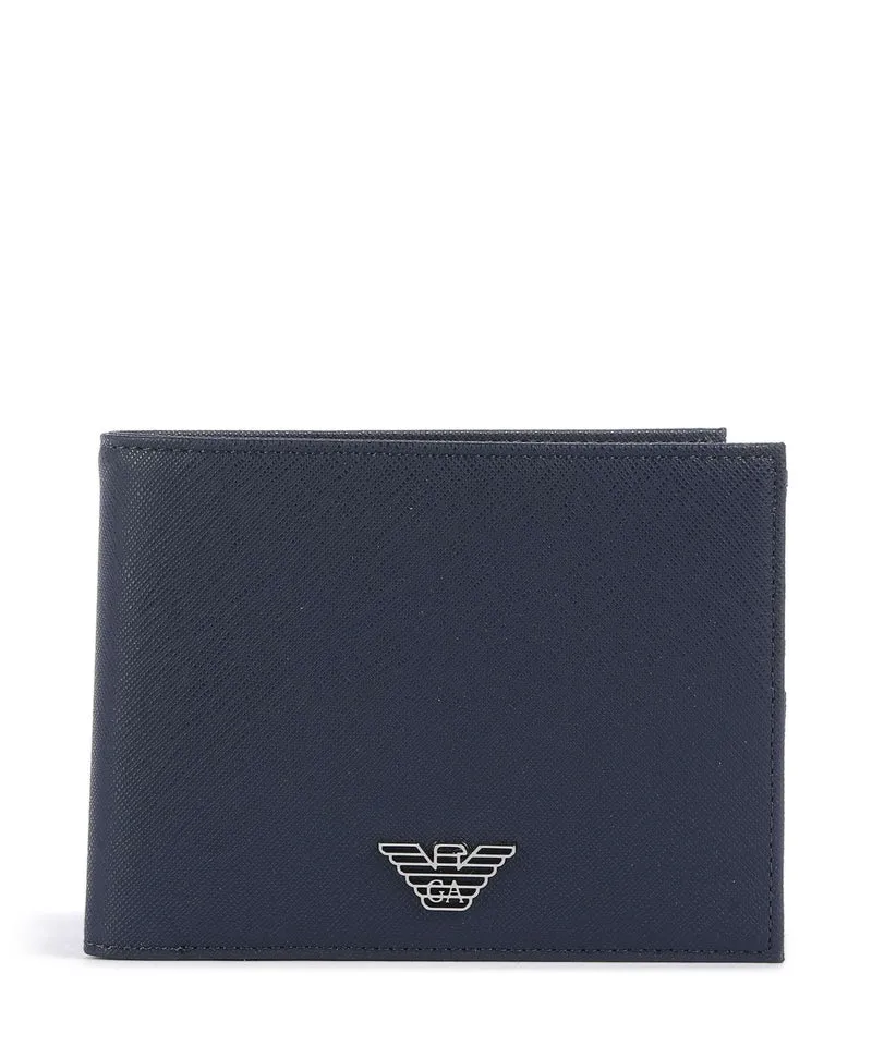 Emporio Armani Saffiano Animation Portefeuille medieval blue