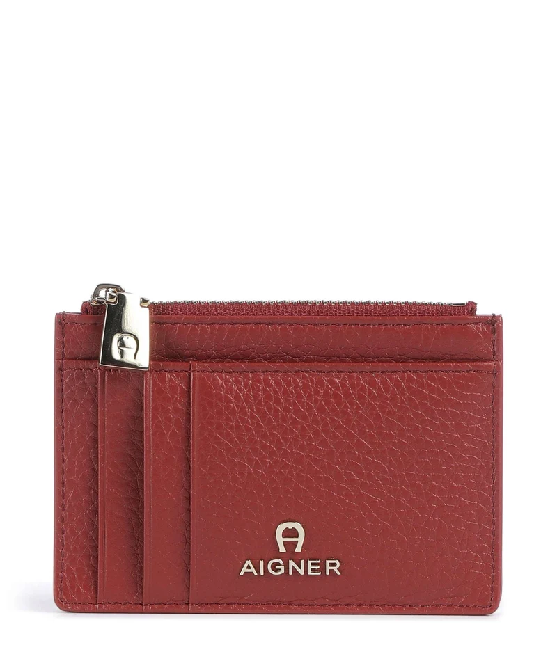 Aigner Fashion Étui à cartes crédit burnt red