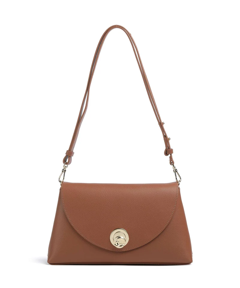 Coccinelle Nikla Sac porté épaule cognac/noir