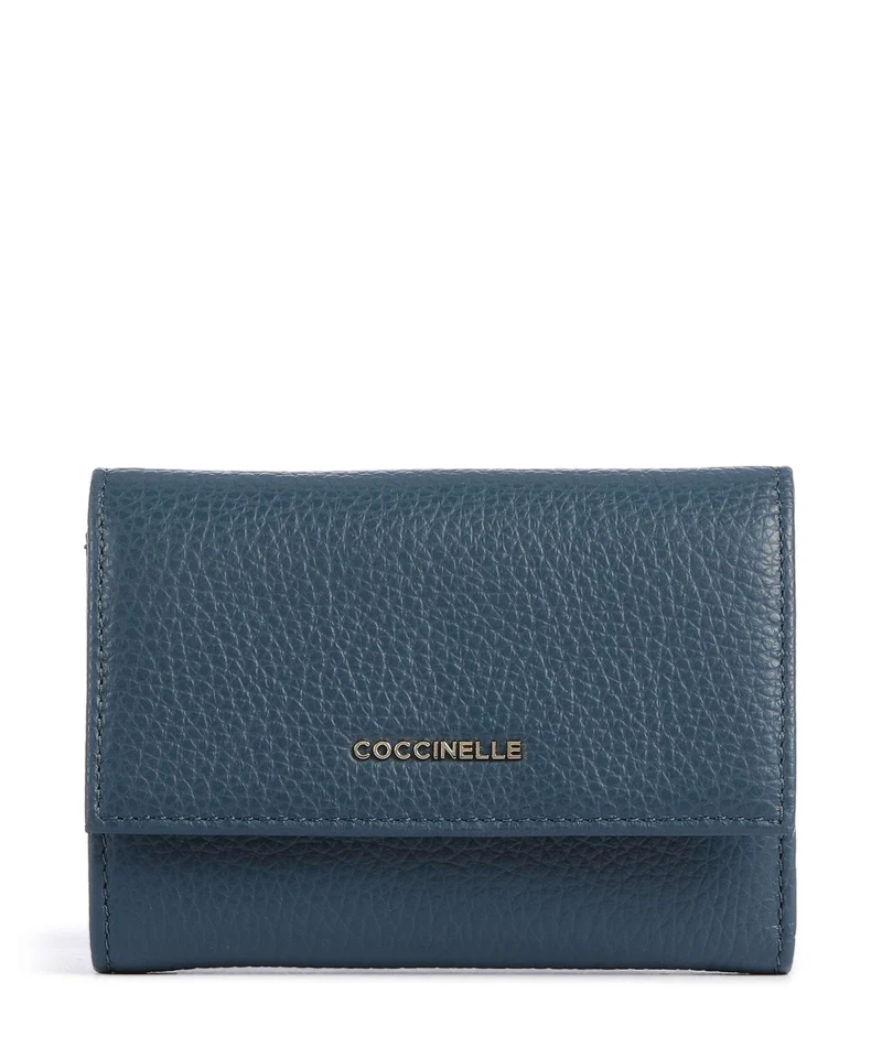 Coccinelle Metallic Soft Portefeuille deep blue