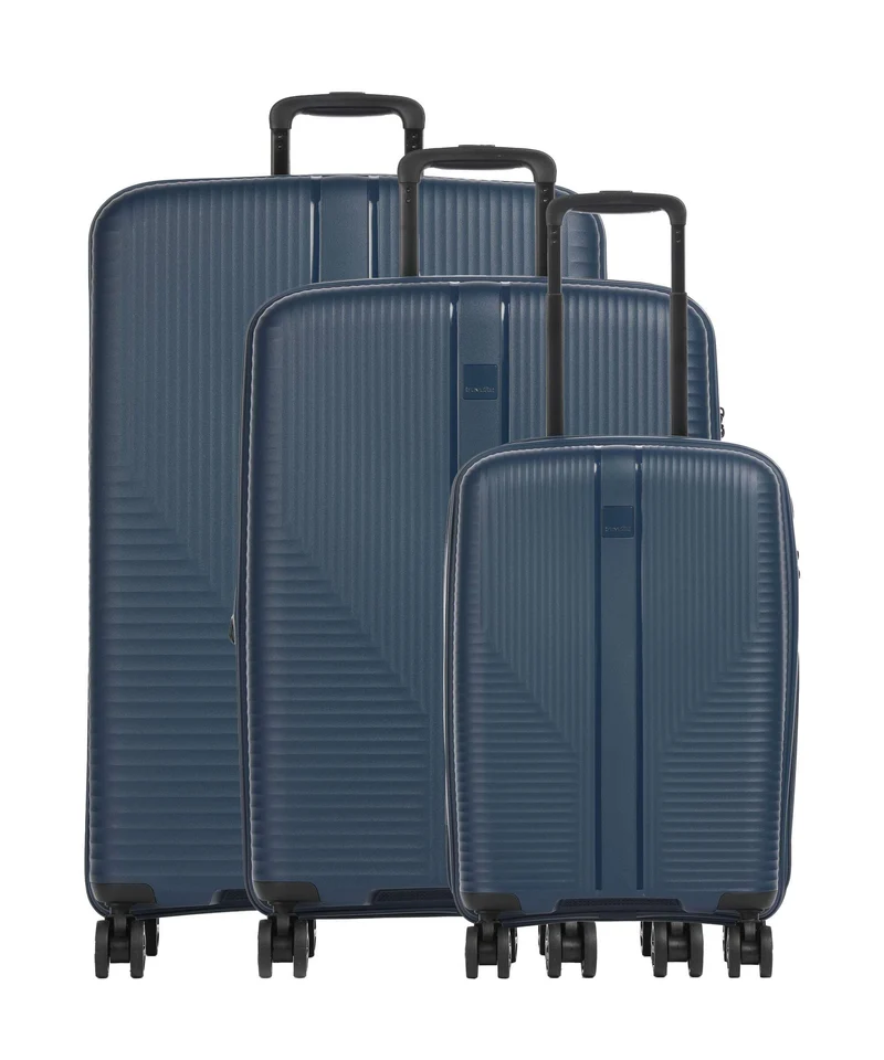 Travelite Air Stripe Slim Set de valise (4 roues) navy