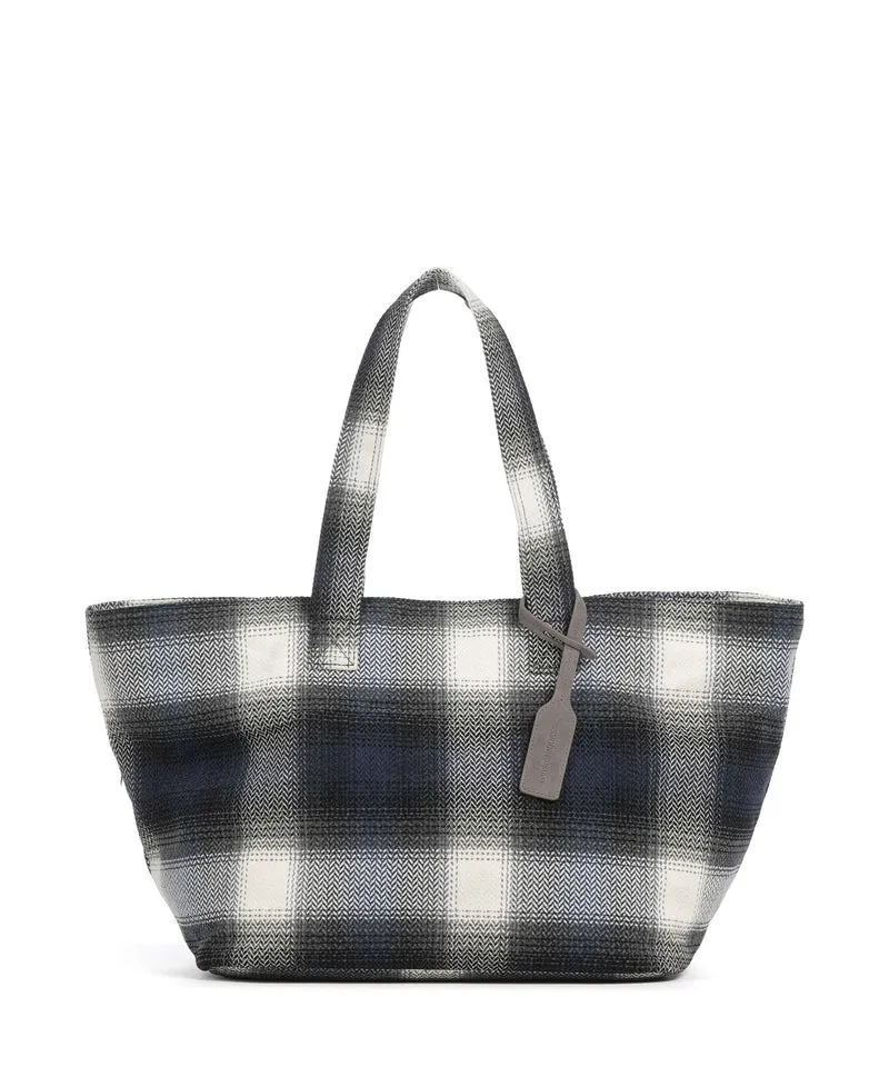 Les Visionnaires Alba Check Essential Cabas check navy