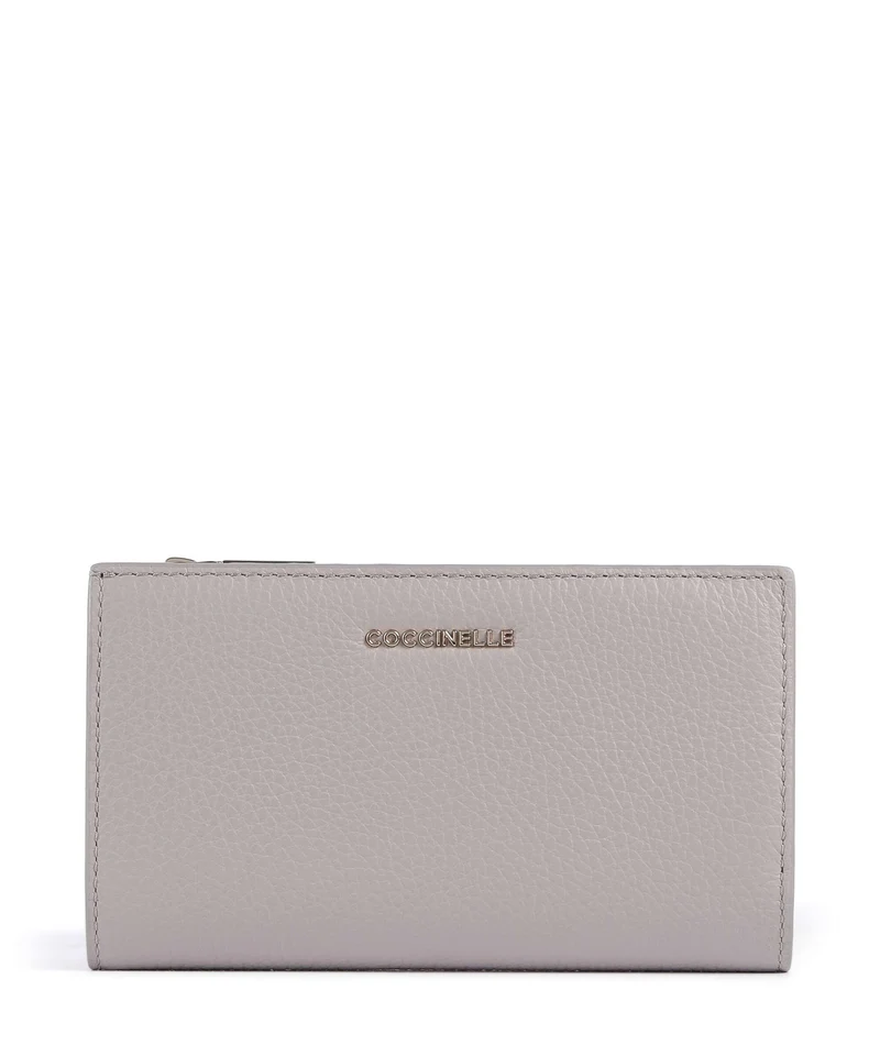 Coccinelle Metallic Soft Portefeuille oyster