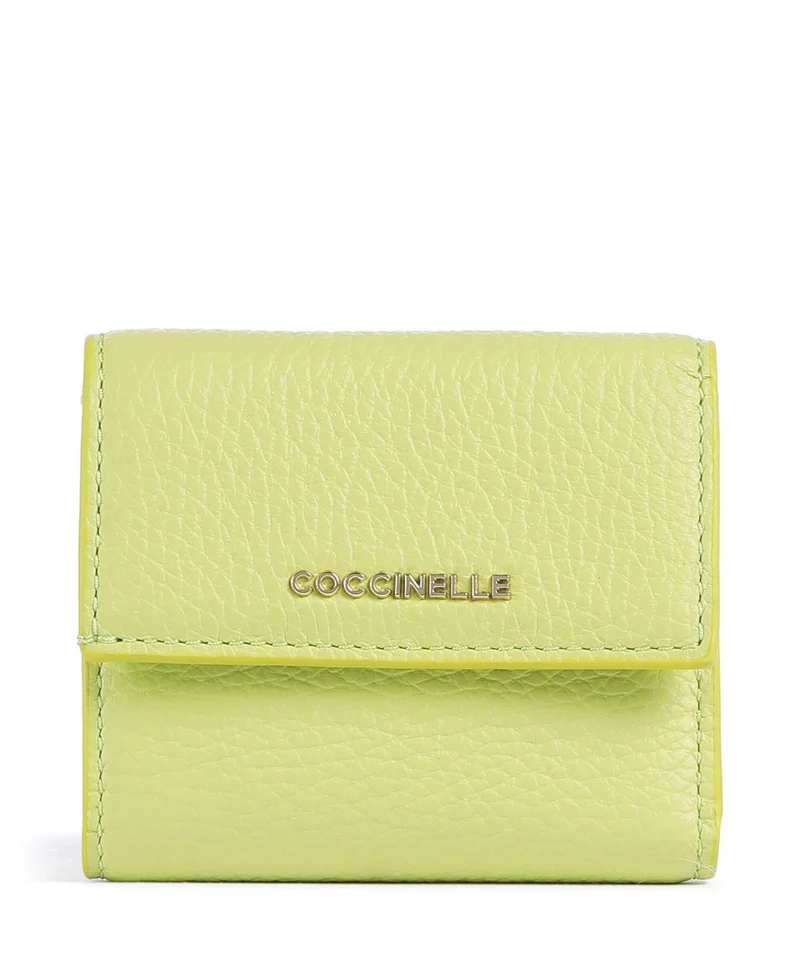 Coccinelle Metallic Soft Portefeuille green glow