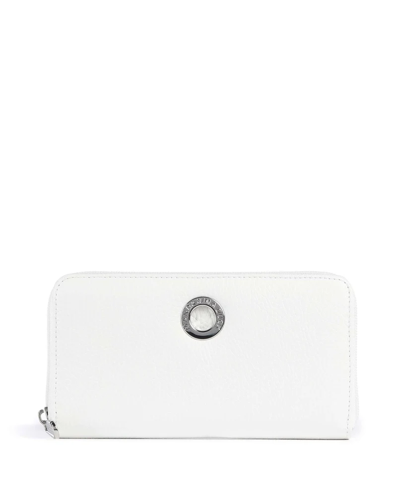 Mandarina Duck Mellow Leather Portefeuille blanc