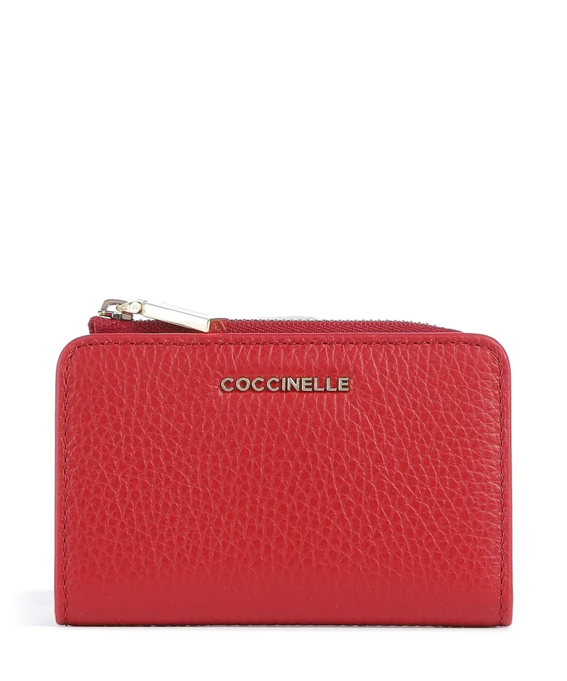 Coccinelle Metallic Soft Portefeuille scarlet