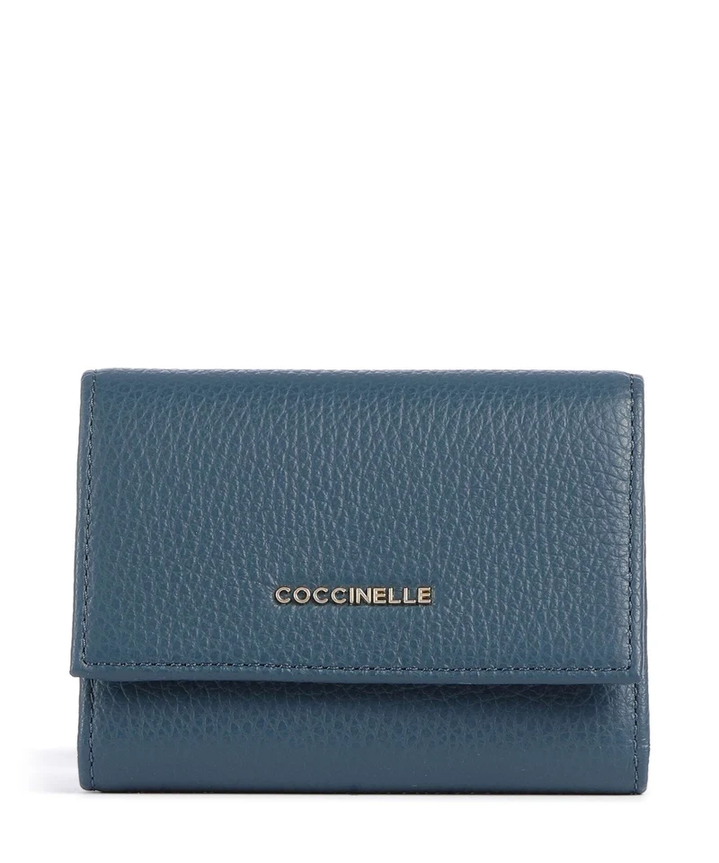 Coccinelle Metallic Soft Portefeuille deep blue