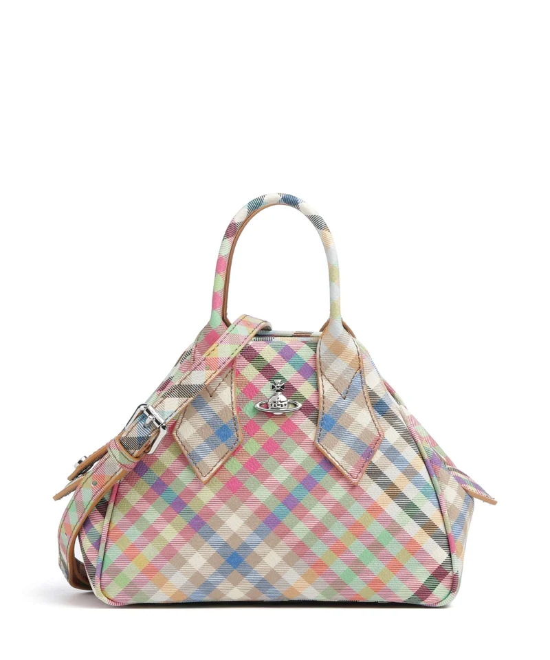 Vivienne Westwood Yasmine Buccia D'Arancia Small Sac à main heather plaid