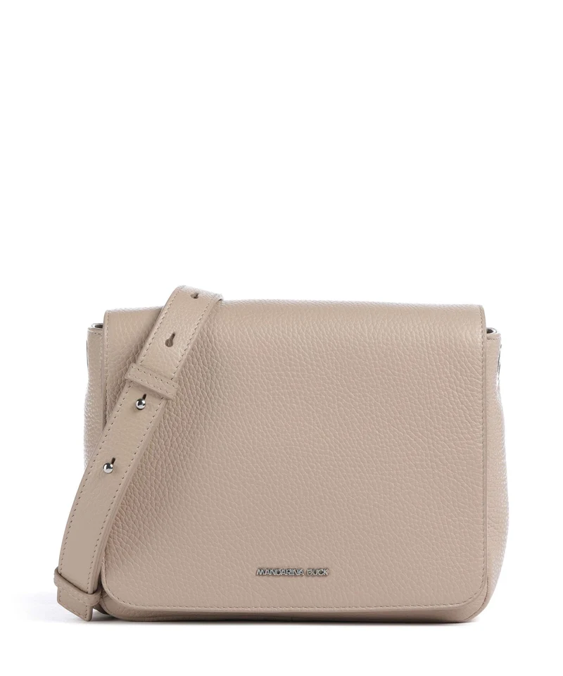 Mandarina Duck Mellow Leather Sac porté épaule warm taupe