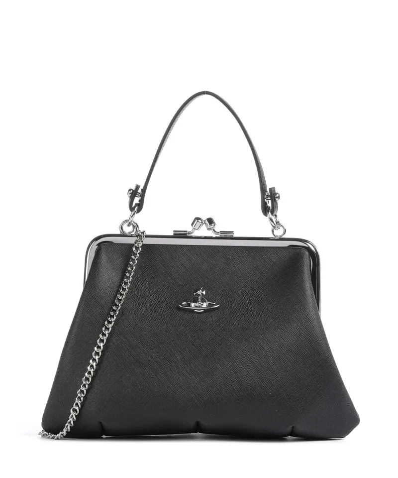 Vivienne Westwood Granny Frame Saffiano Sac à main black