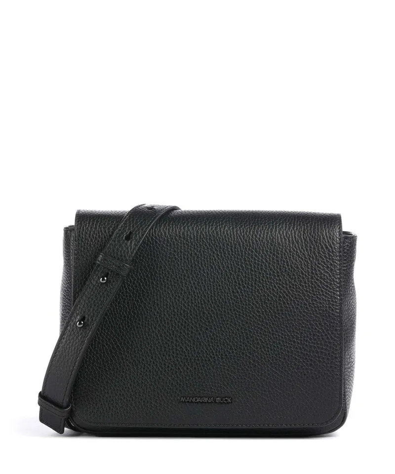 Mandarina Duck Mellow Leather Sac porté épaule nero