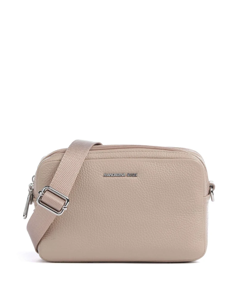 Mandarina Duck Mellow Leather Sac bandoulière warm taupe