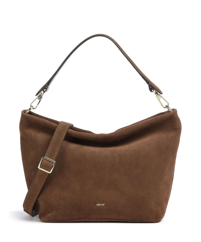 Abro Suede Ebony Sac fourre-tout wood