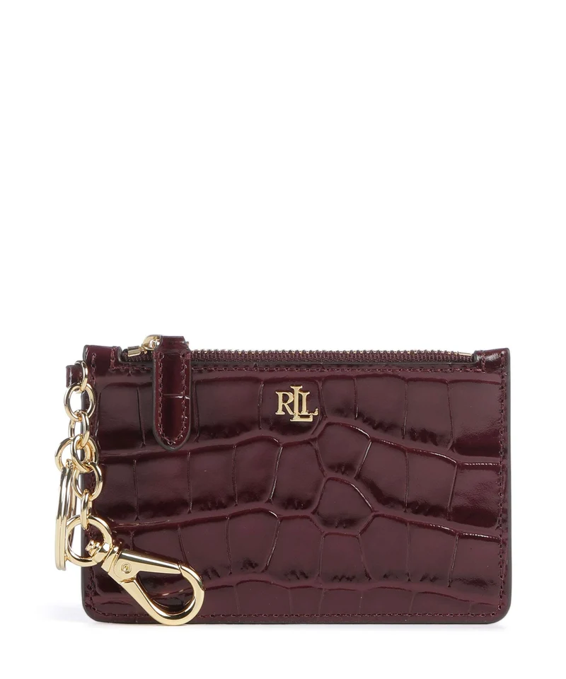 Lauren Ralph Lauren Small Étui à cartes crédit dark garnet