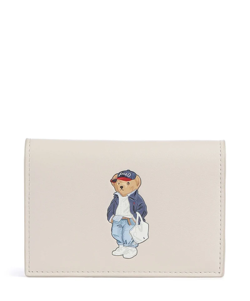 Polo Ralph Lauren Bear Spring Étui à cartes crédit cream