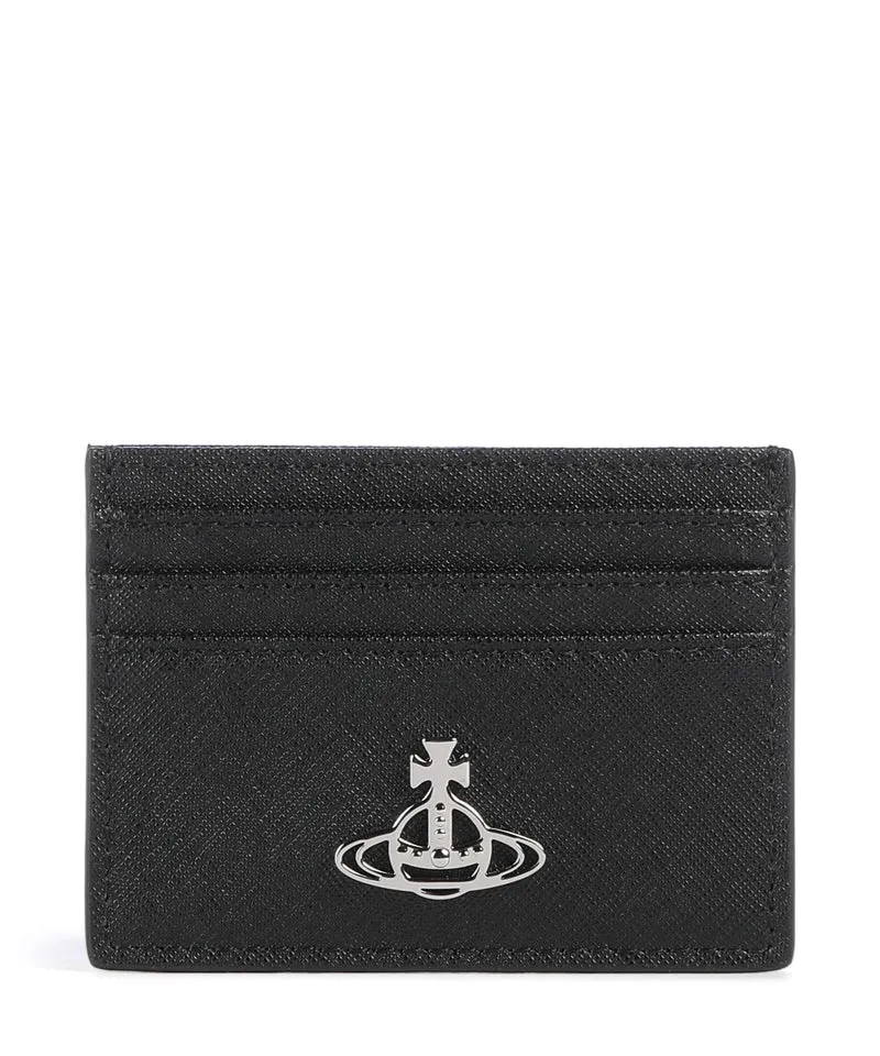 Vivienne Westwood Saffiano Étui à cartes crédit black