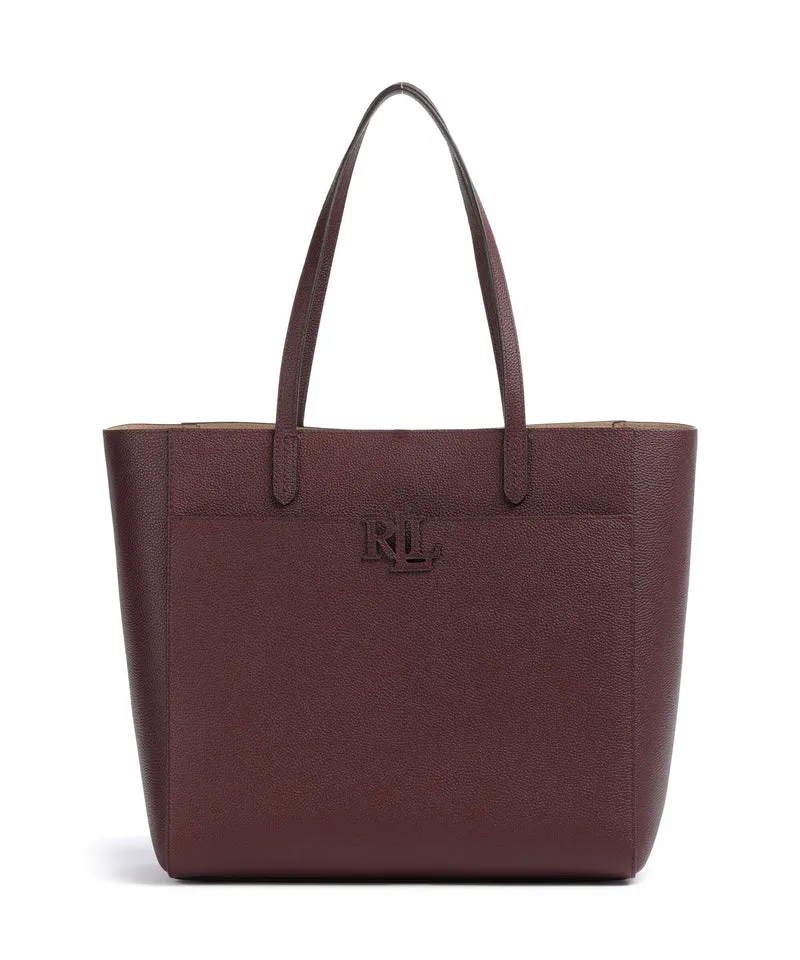 Lauren Ralph Lauren Cameryn Large Cabas dark garnet