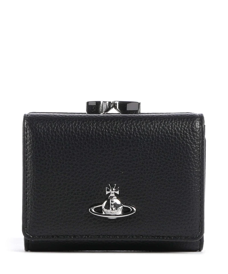 Vivienne Westwood Frame Grain Small Portefeuille black
