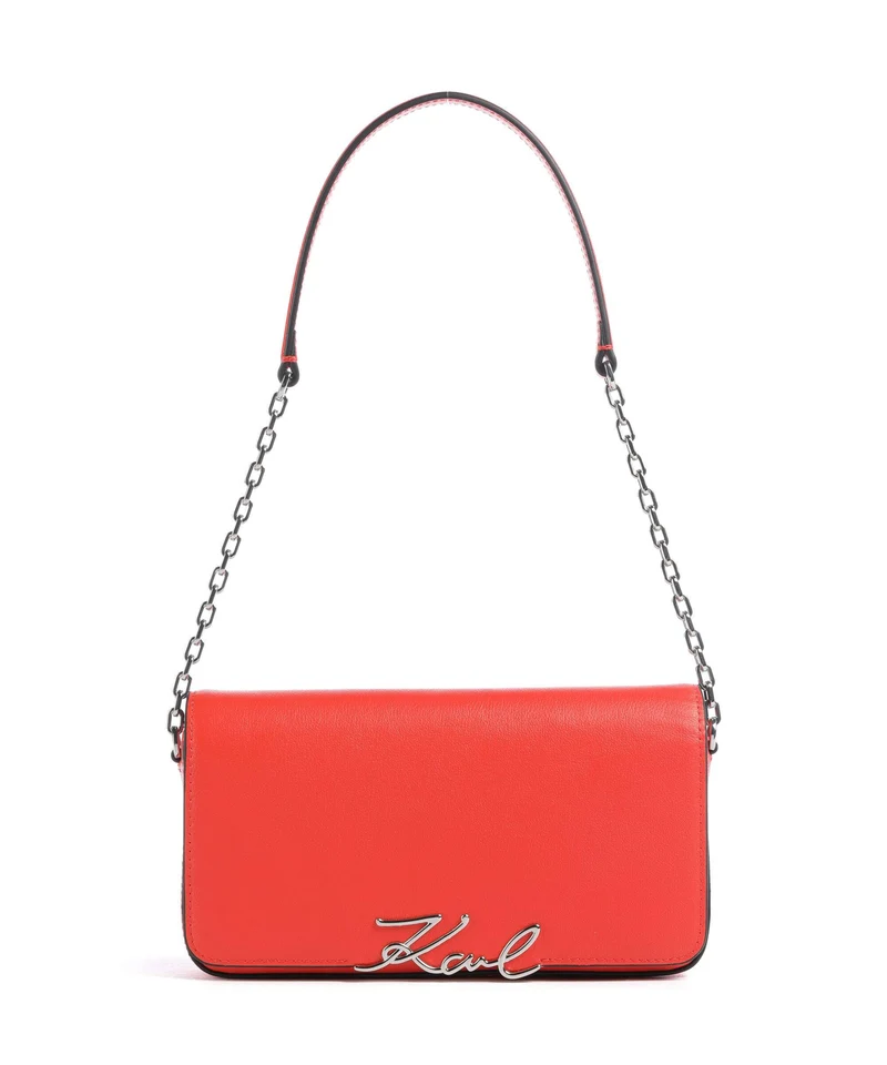 Karl Lagerfeld K/Signature Sac porté épaule grapefruit