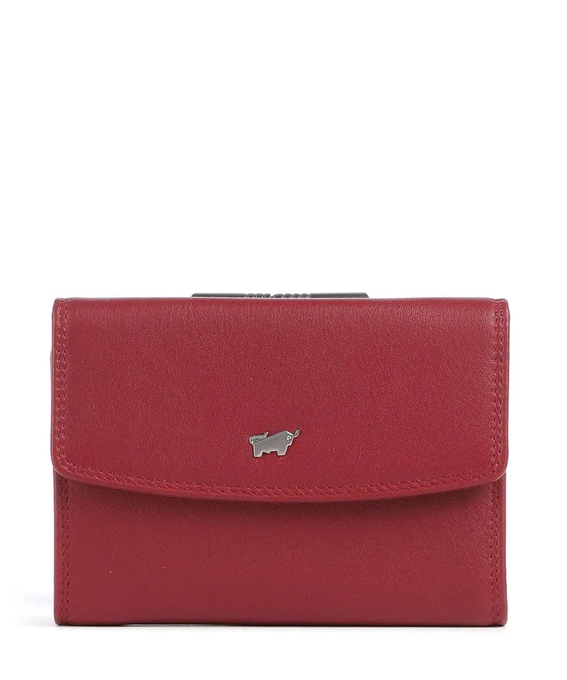 Braun Büffel Golf Portefeuille rot