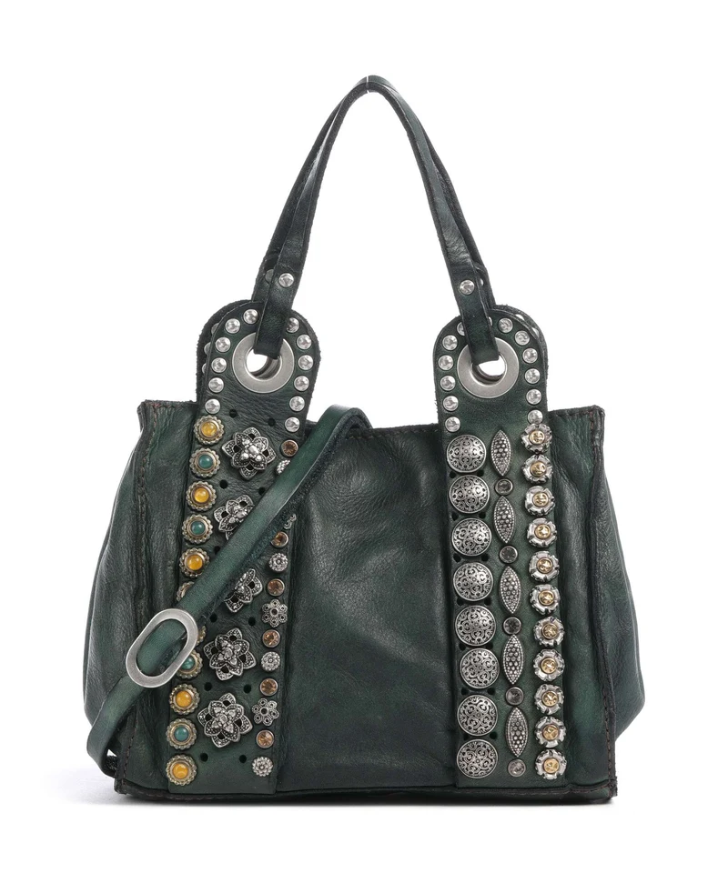 Campomaggi Sac bandoulière green bottle