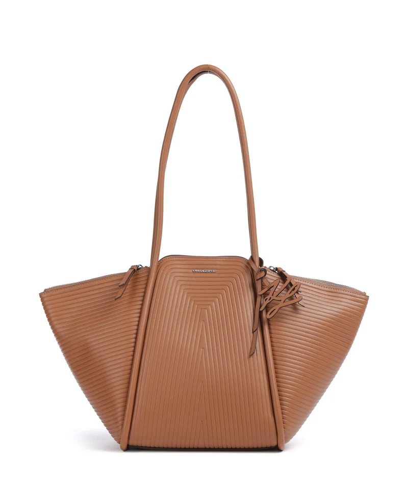 Karl Lagerfeld K/Wellen Medium Cabas dark tan