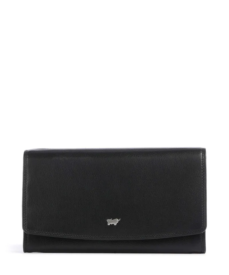 Braun Büffel Golf Portefeuille schwarz