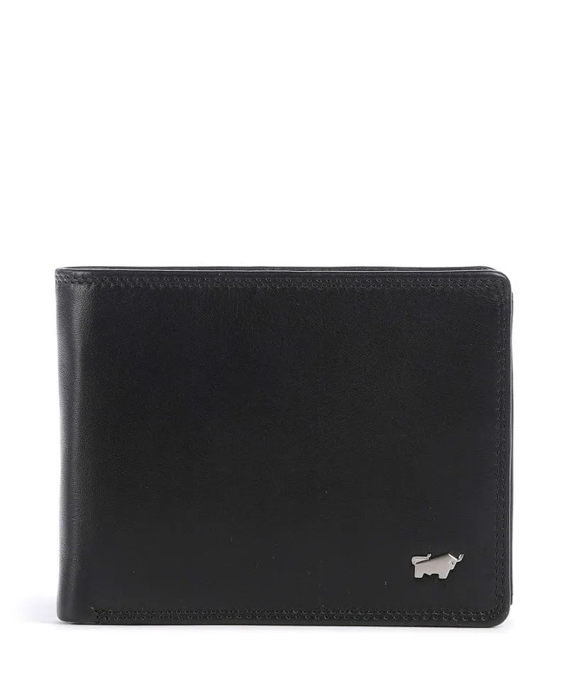 Braun Büffel Golf Portefeuille schwarz