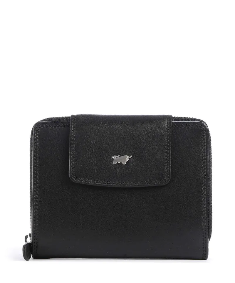 Braun Büffel Golf Portefeuille schwarz