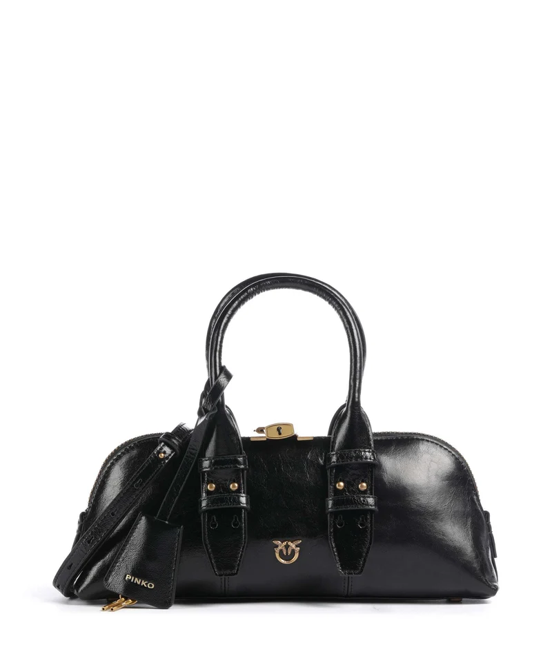 Pinko Bowling Horizontal Sac à main nero/antique gold