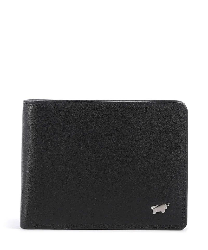 Braun Büffel Golf Portefeuille schwarz