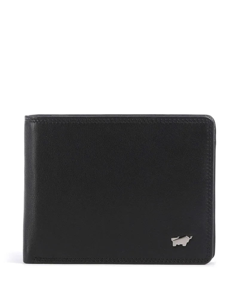 Braun Büffel Golf Portefeuille schwarz