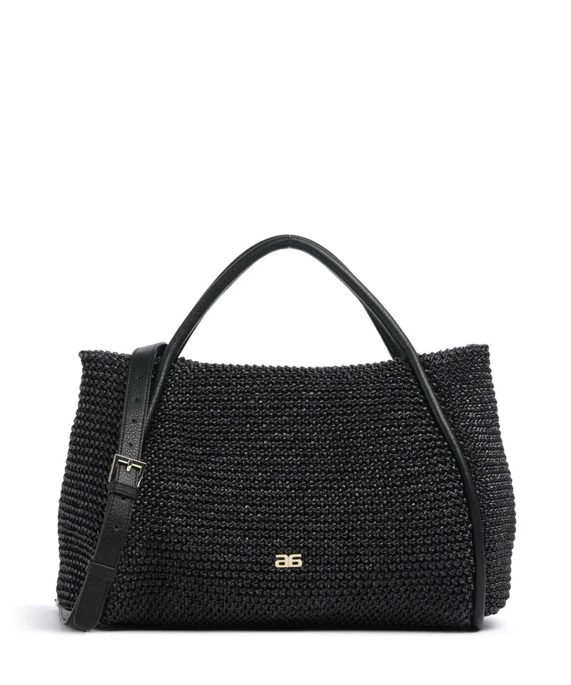 Abro Maglia Raffia Willow Sac à main black/gold