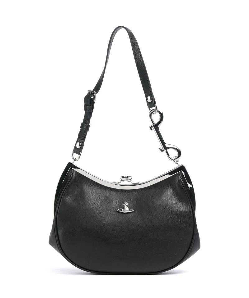 Vivienne Westwood Charm Frame Supple Sac porté épaule black