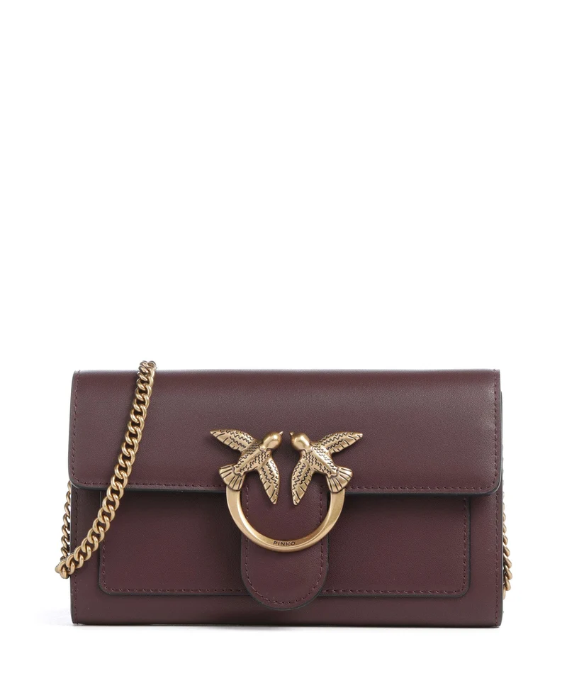 Pinko Love One Portefeuille cioccolato amaro/antique gold