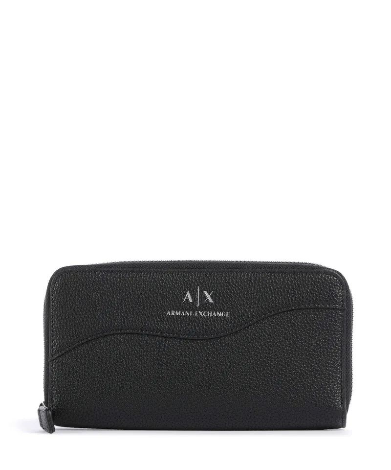 Armani Exchange Wave Portefeuille nero