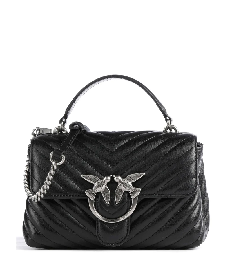 Pinko Love Lady Puff Mini Sac à main nero/old silver