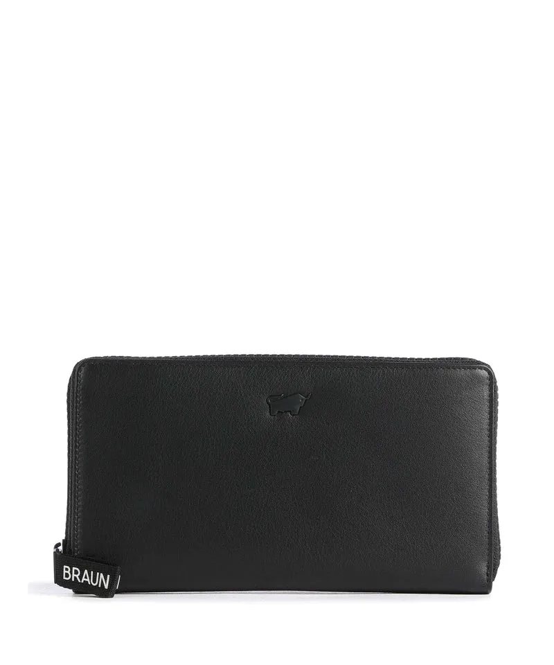Braun Büffel Capri Portefeuille schwarz