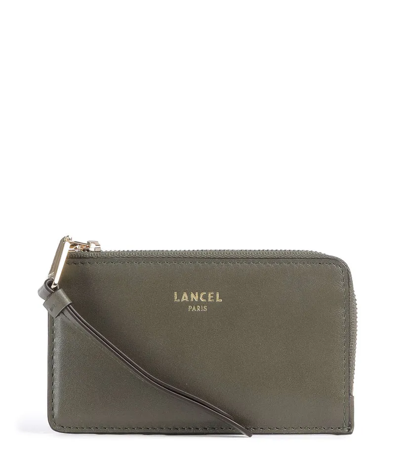 Lancel Origami Étui à cartes crédit dark khaki