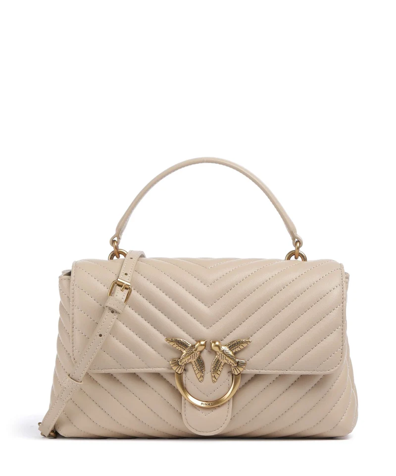 Pinko Love Lady Puff Classic Sac à main beige/grigio fumo/antique gold