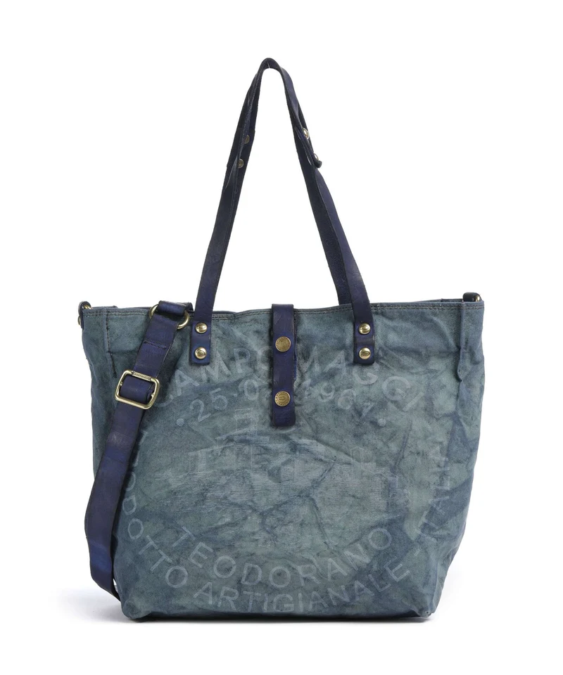 Campomaggi Cabas beige/iris ghiaccio