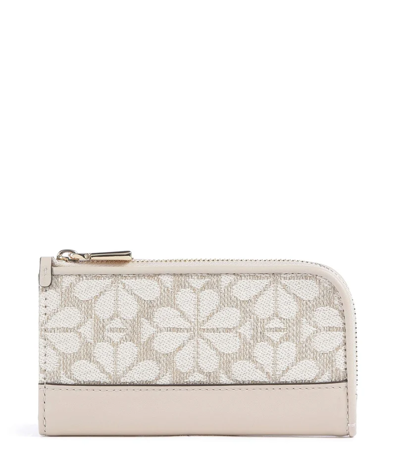 Kate Spade New York Spade Flower Devin Jacquard Étui à cartes crédit natural/multicolour
