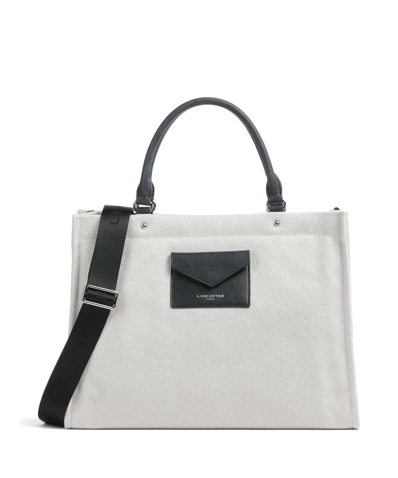 Lancaster Actual Conscious Canvas Sac à main grisclai
