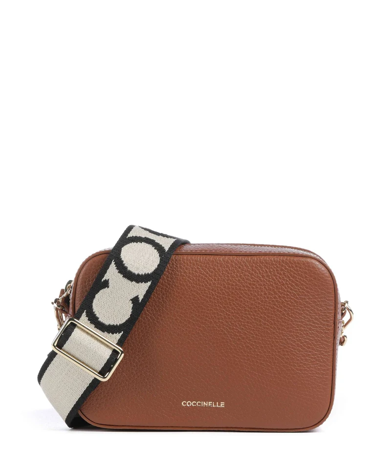 Coccinelle Tebe Sac bandoulière cognac