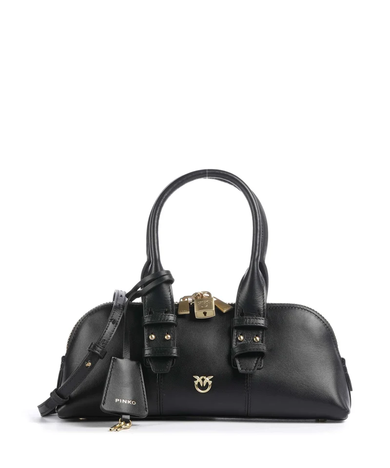 Pinko Bowling Horizontal Sac à main nero limousine/matt gold