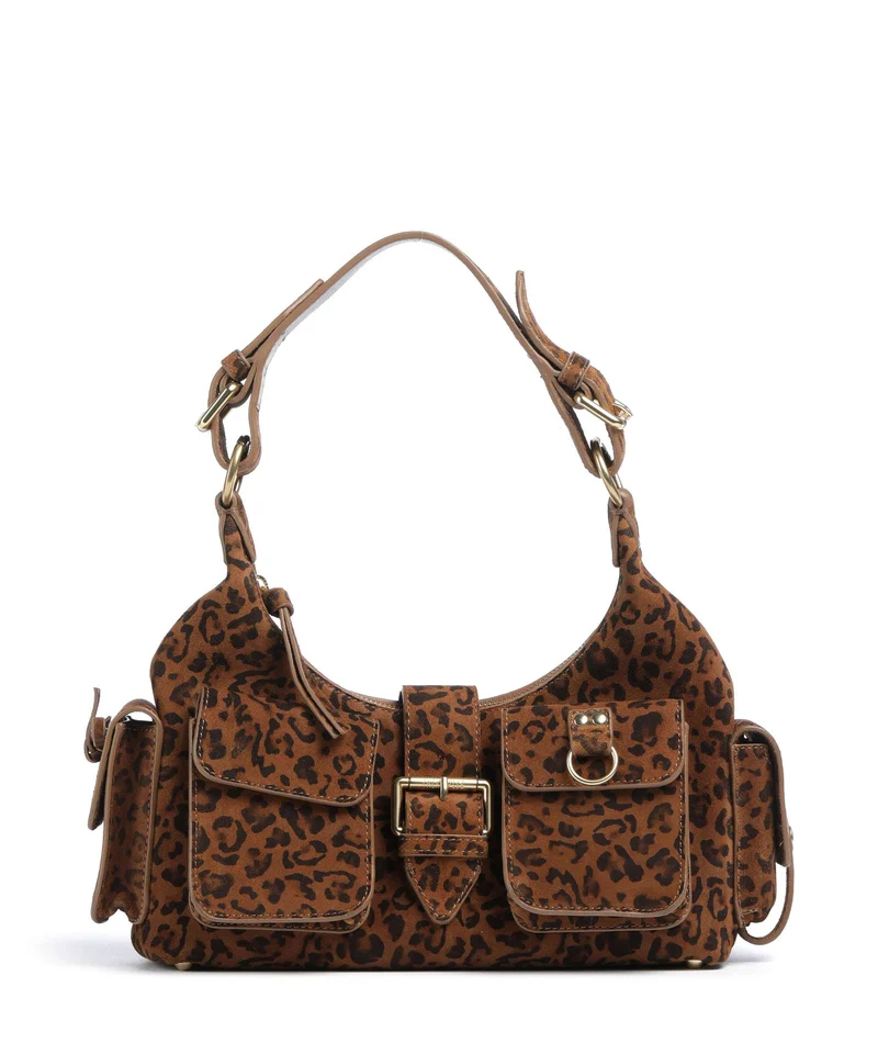 The Kooples Amelia Small Sac porté épaule leopard