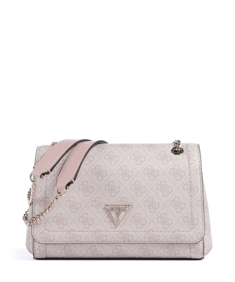 Guess Noelle Sac porté épaule orchid logo