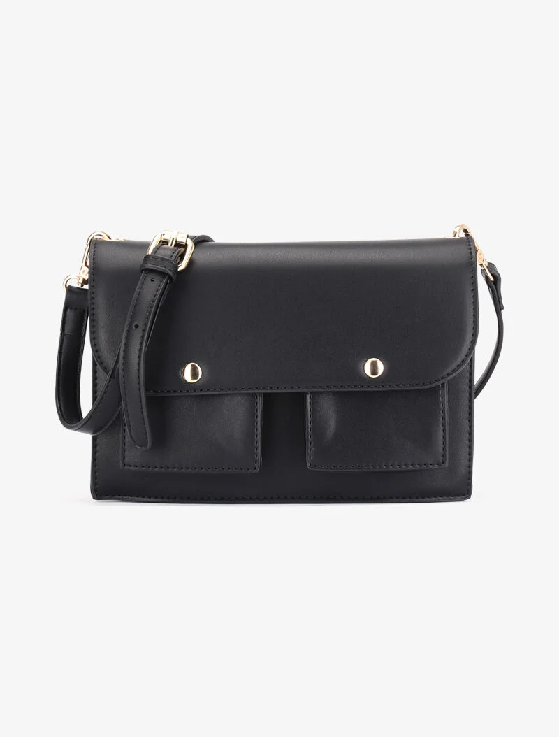 Sac besace Sarah bandoulière ajustable - noir