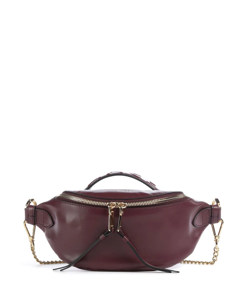 Lancel Origami Mini Sac bandoulière cassis